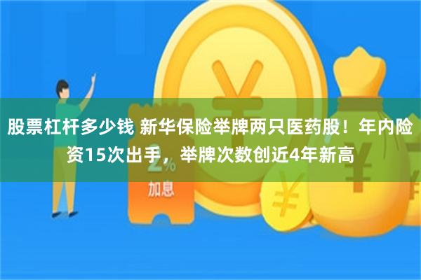 股票杠杆多少钱 新华保险举牌两只医药股！年内险资15次出手，举牌次数创近4年新高