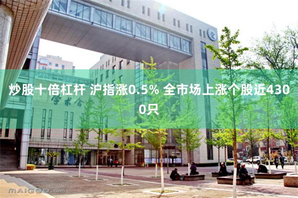 炒股十倍杠杆 沪指涨0.5% 全市场上涨个股近4300只