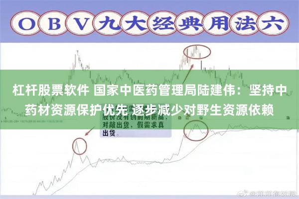 杠杆股票软件 国家中医药管理局陆建伟：坚持中药材资源保护优先 逐步减少对野生资源依赖