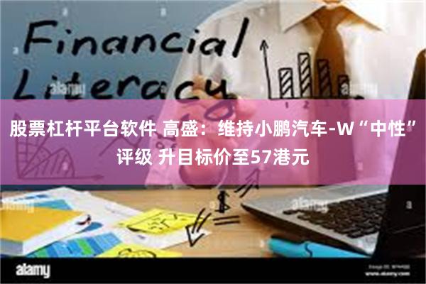 股票杠杆平台软件 高盛：维持小鹏汽车-W“中性”评级 升目标价至57港元