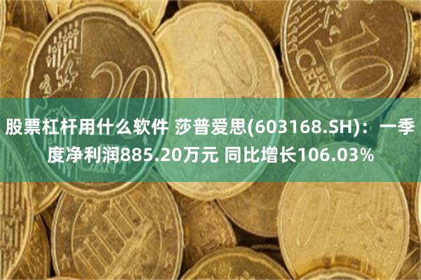 股票杠杆用什么软件 莎普爱思(603168.SH)：一季度净利润885.20万元 同比增长106.03%