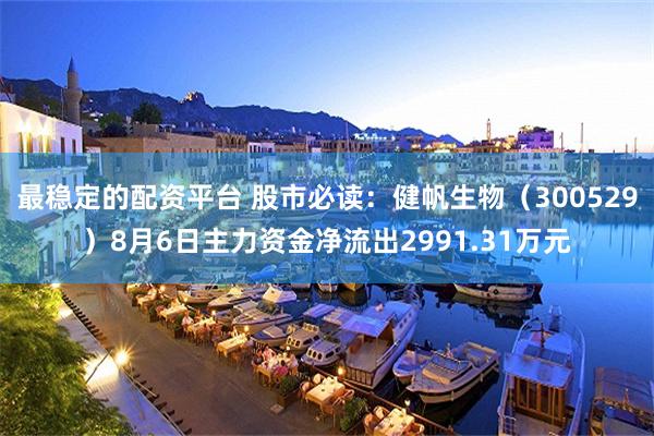 最稳定的配资平台 股市必读：健帆生物（300529）8月6日主力资金净流出2991.31万元