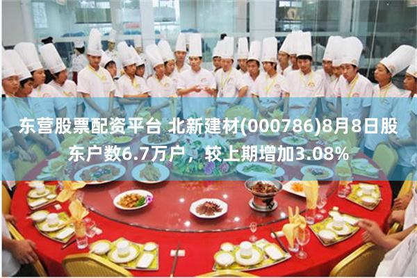 东营股票配资平台 北新建材(000786)8月8日股东户数6.7万户，较上期增加3.08%