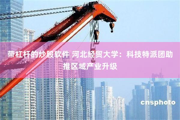 带杠杆的炒股软件 河北经贸大学：科技特派团助推区域产业升级